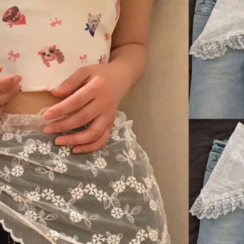 Half Skirt Butt Curtain Skirt A-Line Short Skirt Small Apron Lace Trim Stacked Style Items Korean Fashion Decor Soft Lace Belt
Half Skirt Butt Curtain Skirt A-Line Short Skirt Small Apron Lace Trim Stacked Style Items Korean Fashion Decor Soft Lace Belt