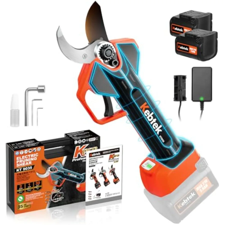 Battery Powered Pruning Shears 1.4 Inch 35mm Electric Pruners Cordless with Battery 4000mAh 21V Compatible with Extensio
Battery Powered Pruning Shears 1.4 Inch 35mm Electric Pruners Cordless with Battery 4000mAh 21V Compatible with Extensio