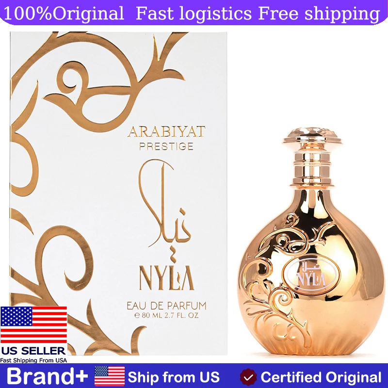 Arabiyat Prestige Nyla Eau De Parfum 2.7 Fl Oz Arabian Women Perfume Long Lasting Fragrance Cologne Hair and Body Spray Portable
Arabiyat Prestige Nyla Eau De Parfum 2.7 Fl Oz Arabian Women Perfume Long Lasting Fragrance Cologne Hair and Body Spray Portable