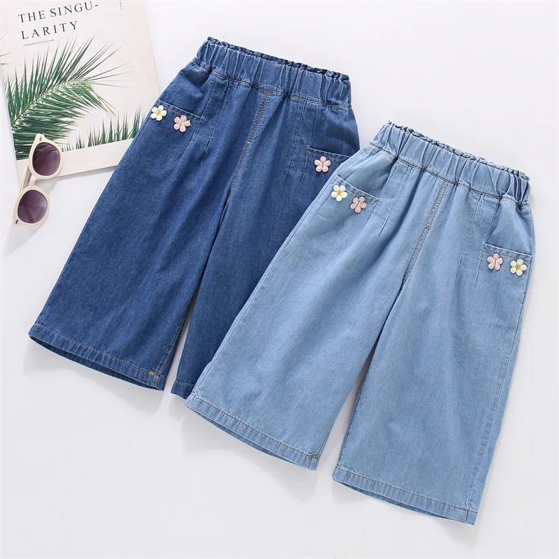 Girls denim wide-leg pants summer thin baby girl jeans loose trousers summer mosquito-proof pants
Girls denim wide-leg pants summer thin baby girl jeans loose trousers summer mosquito-proof pants