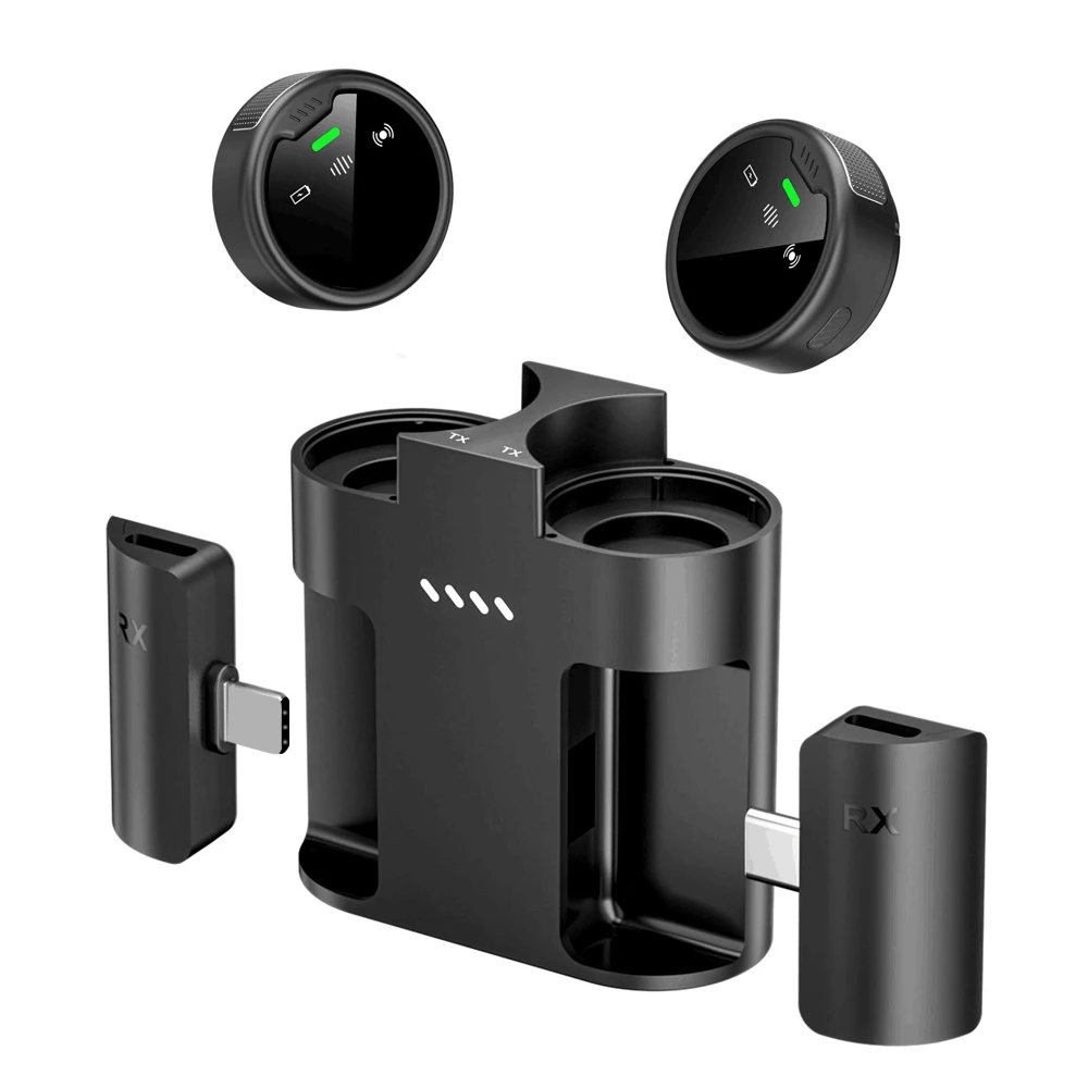 Mini Wireless Lavalier Lapel Mic Noise Reduction Professional Recording Microphone for Cell Phone Vlog Live Interview
Mini Wireless Lavalier Lapel Mic Noise Reduction Professional Recording Microphone for Cell Phone Vlog Live Interview