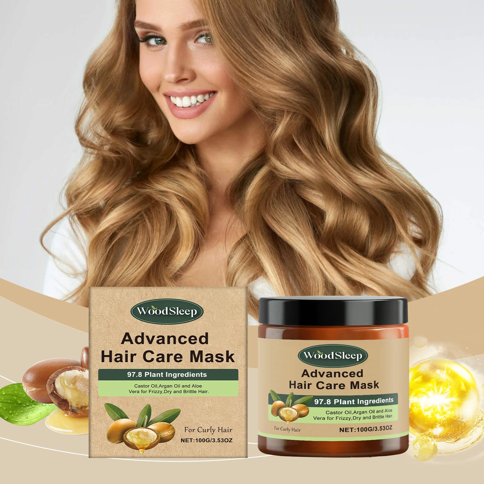 Advanced Hair Care Mask Deep Nourishing Repair Damaged Frizzy Hair Smooth Damaged Split End Prevention Collagen Care Product
Advanced Hair Care Mask Deep Nourishing Repair Damaged Frizzy Hair Smooth Damaged Split End Prevention Collagen Care Product