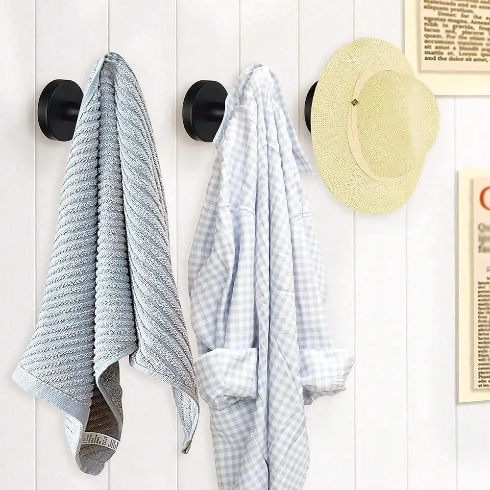 Bathroom Robe Towel Hooks Coat Matte Black Wall Hook Stainless Steel Heavy Duty Door Hanger Towel Robe Clothes Cabinet Closet S
Bathroom Robe Towel Hooks Coat Matte Black Wall Hook Stainless Steel Heavy Duty Door Hanger Towel Robe Clothes Cabinet Closet S