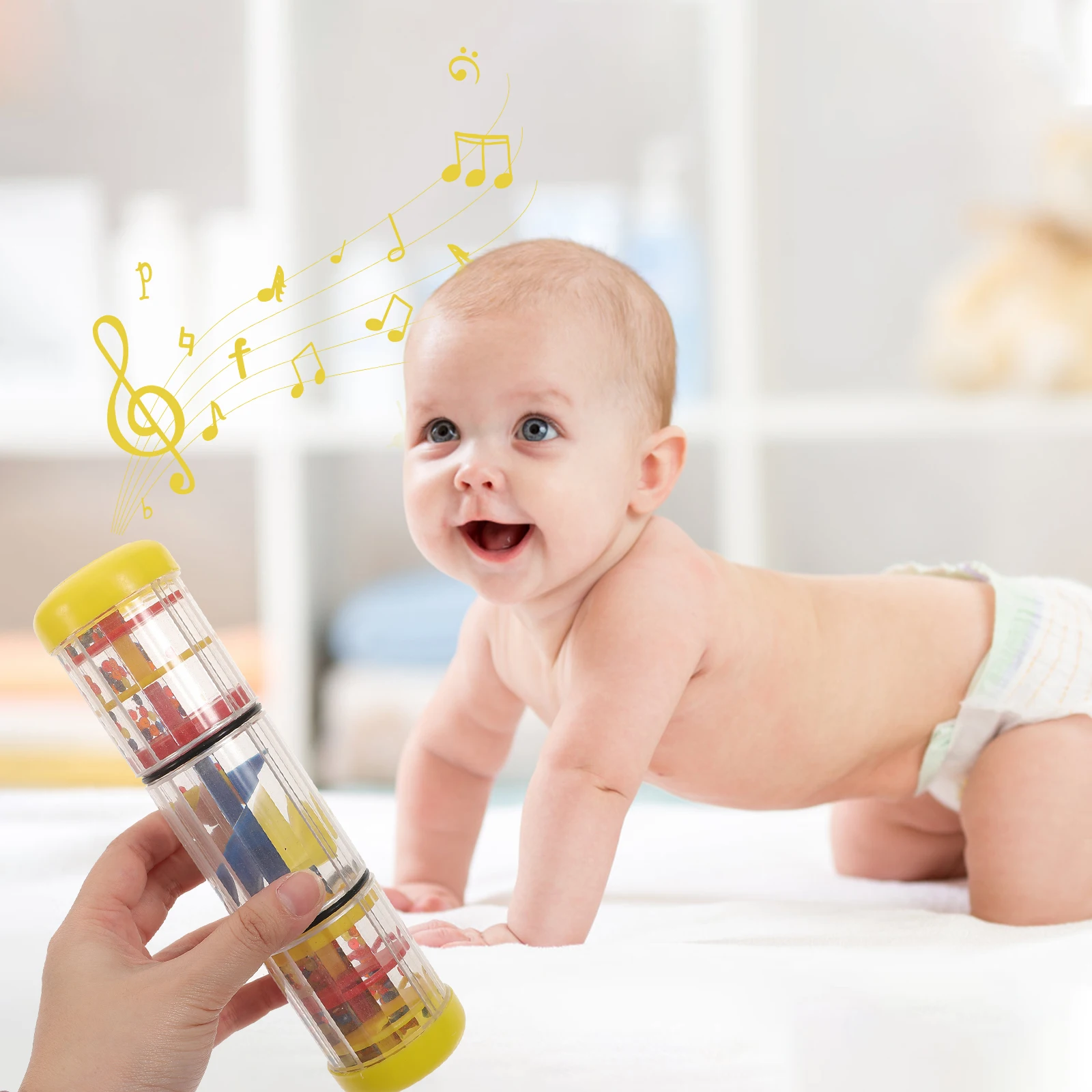 Rain Sound Cylinder Early Musical Educational Toy ABS Material Baby Grasping Visual Auditory Cognitive Cartoon 
Rain Sound Cylinder Early Musical Educational Toy ABS Material Baby Grasping Visual Auditory Cognitive Cartoon
