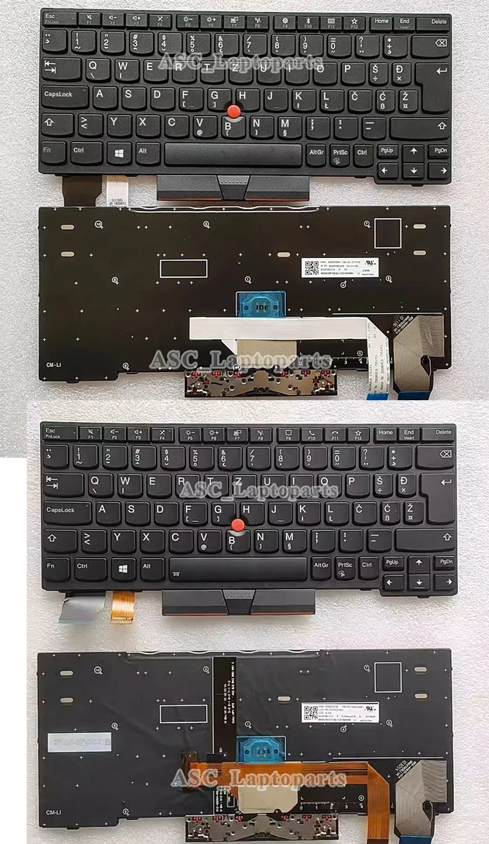 New Croatian SV YU SL Serbian Keyboard for Lenovo Thinkpad X280 A285 X395 X390 , L13 Yoga gen 1 , X13 Gen 1 , L13 gen 2 BACKLIT
New Croatian SV YU SL Serbian Keyboard for Lenovo Thinkpad X280 A285 X395 X390 , L13 Yoga gen 1 , X13 Gen 1 , L13 gen 2 BACKLIT