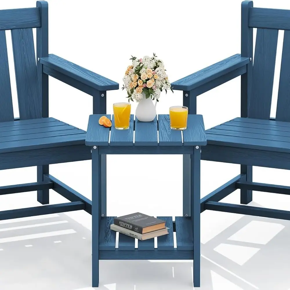 Набор из 3 предметов для уличного патио-бистро со стульями Адирондак и приставной столиком, прочный материал из ПЭП, идеально подходит для балкона, крыльца, сада,
Набор из 3 предметов для уличного патио-бистро со стульями Адирондак и приставной столиком, прочный материал из ПЭП, идеально подходит для балкона, крыльца, сада,