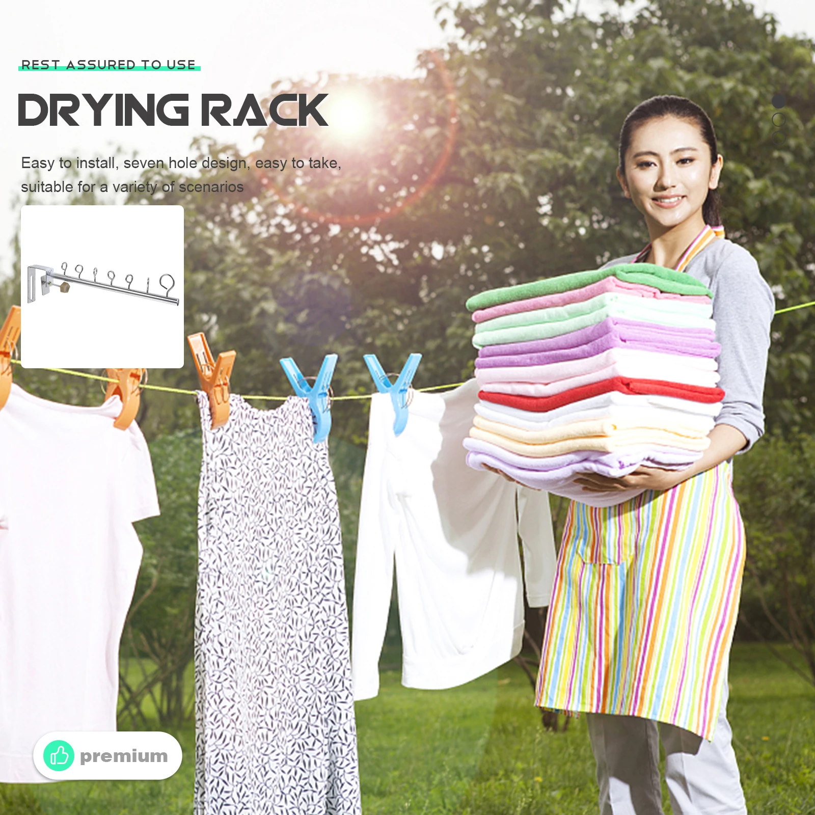 Balcony Laundry Hanger Detachable Stainless Steel Clothes Holder Multi-Hole Drying Rack Foldable Space Saving Indoor Outdoor
Balcony Laundry Hanger Detachable Stainless Steel Clothes Holder Multi-Hole Drying Rack Foldable Space Saving Indoor Outdoor