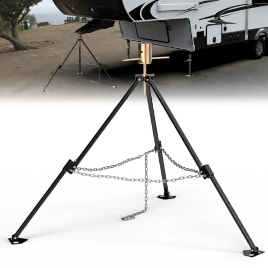 2025 Upgraded 5th Wheel Tripod Stabilizer Jacks for RV Trailer, King Pin Tripod Stabilizer Jack 5000lb Load Capacity, Adjustabl
2025 Upgraded 5th Wheel Tripod Stabilizer Jacks for RV Trailer, King Pin Tripod Stabilizer Jack 5000lb Load Capacity, Adjustabl
