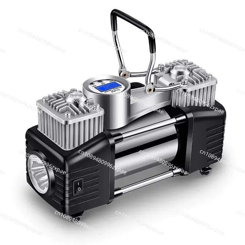 150W Vehicle-Mounted Air Pump, Double-Cylinder Tire Inflator for High-Pressure Car and Sedan Tires with Auto Shut-Off
150W Vehicle-Mounted Air Pump, Double-Cylinder Tire Inflator for High-Pressure Car and Sedan Tires with Auto Shut-Off
