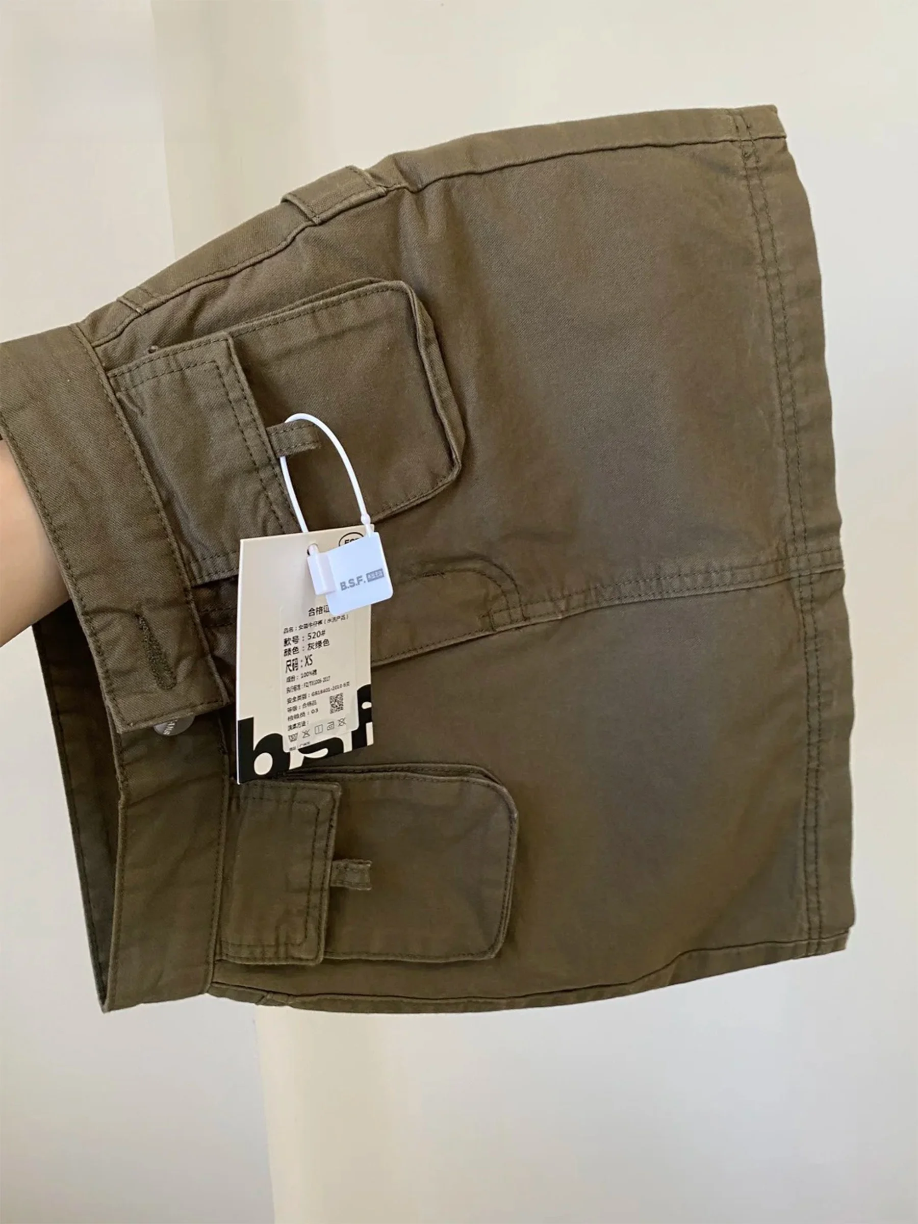 Casual Korean Style Workwear Grey Green Design A-Line Skirt Women's Multi-Pocket Slimming Short Skirt Summer New Arrival
Casual Korean Style Workwear Grey Green Design A-Line Skirt Women's Multi-Pocket Slimming Short Skirt Summer New Arrival
