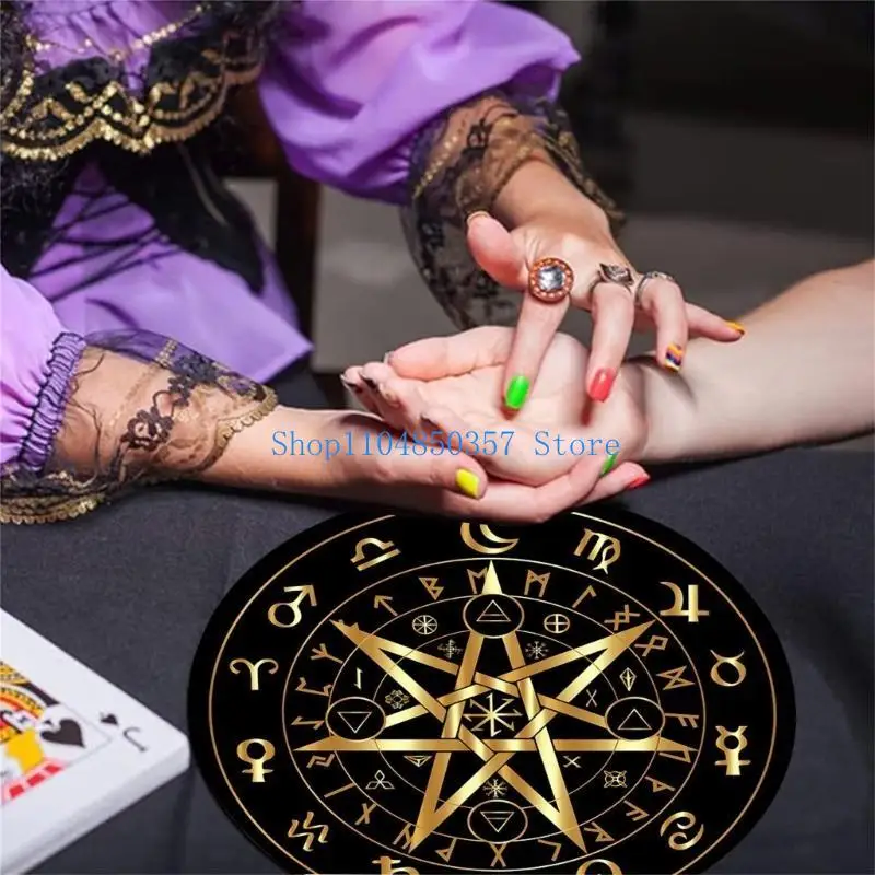 652F Pattern Astrology Pendulums Mat Mouse Pad Tarots Antiskid Rubber Mat Altars Tarots Card Pad for Party Board Game
652F Pattern Astrology Pendulums Mat Mouse Pad Tarots Antiskid Rubber Mat Altars Tarots Card Pad for Party Board Game