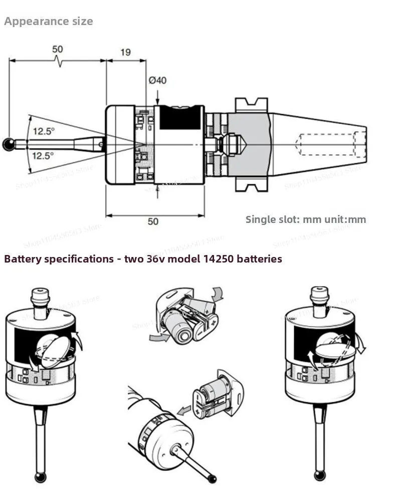 Machine tool probe Wireless probe 2D3D detects infrared rays and automatically corrects them
Machine tool probe Wireless probe 2D3D detects infrared rays and automatically corrects them