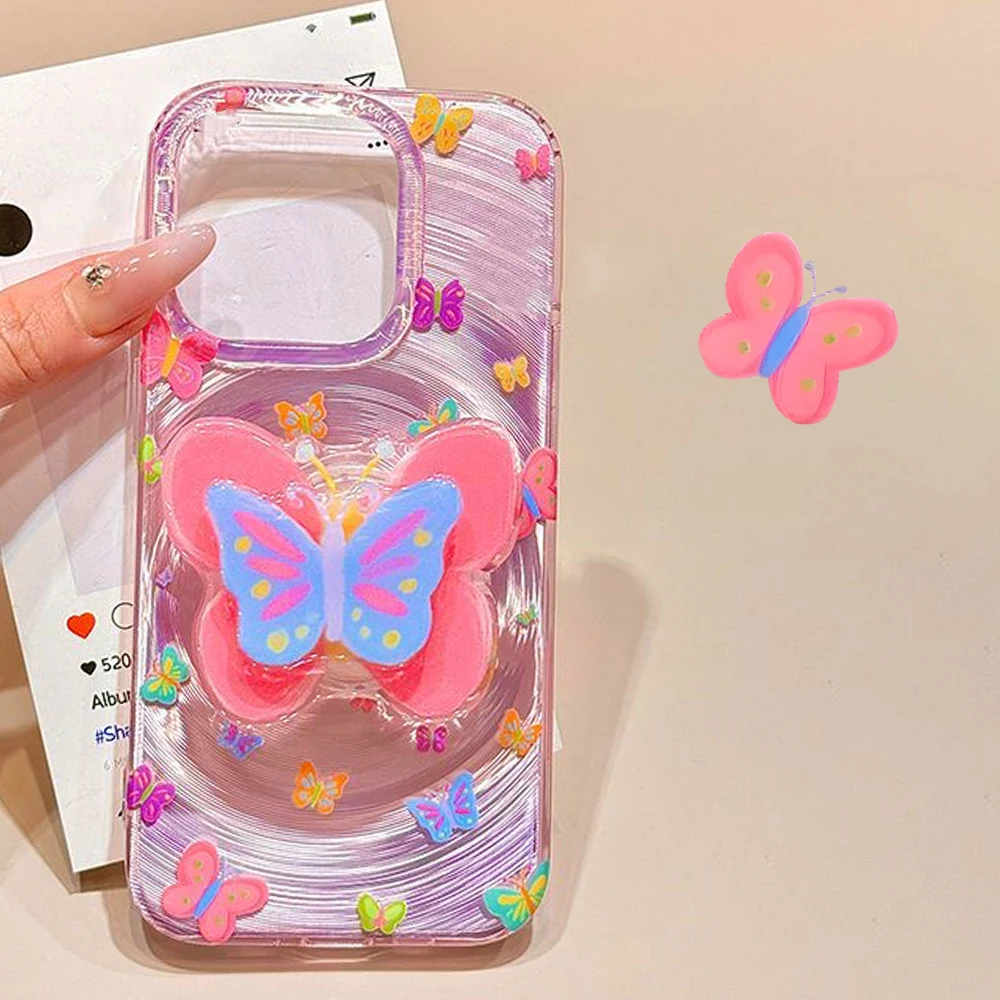 Butterfly Bracket Case Cover For iPhone 11 Case iPhone 16 15 14 13 12 Pro Max Stand Floral Plating Holder Soft Phone Funda Cover
Butterfly Bracket Case Cover For iPhone 11 Case iPhone 16 15 14 13 12 Pro Max Stand Floral Plating Holder Soft Phone Funda Cover