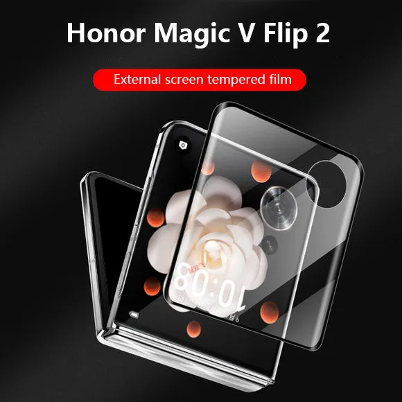 Ультра прозрачное полное покрытие 3D изогнутое закаленное стекло для Honor Magic V Flip 2 V Flip 5G защитная пленка для экрана 
Ультра прозрачное полное покрытие 3D изогнутое закаленное стекло для Honor Magic V Flip 2 V Flip 5G защитная пленка для экрана