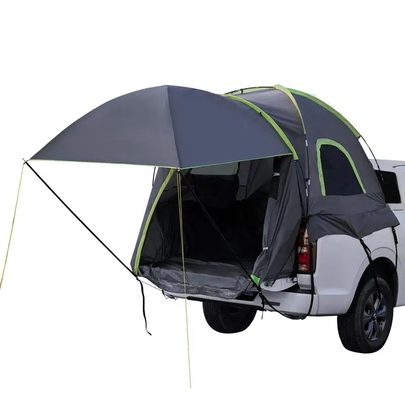 Pickup Bed Shelter 8.0-8.2 ft For Camping Fishing Hunting, PU2000 Double Layers Expandable Awning Detachable Rainfly Included Portable Storage Bag Heavy Duty Structure 2-3 Person Capacity Exterior Vehicle Sleeping Gear
Pickup Bed Shelter 8.0-8.2 ft For Camping Fishing Hunting, PU2000 Double Layers Expandable Awning Detachable Rainfly Included Portable Storage Bag Heavy Duty Structure 2-3 Person Capacity Exterior Vehicle Sleeping Gear