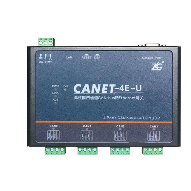 ZLG CAN bus to Ethernet Industrial Grade High Performance Ethernet to CAN Converter CAN-bus Analyzer CANET-4E-U
ZLG CAN bus to Ethernet Industrial Grade High Performance Ethernet to CAN Converter CAN-bus Analyzer CANET-4E-U