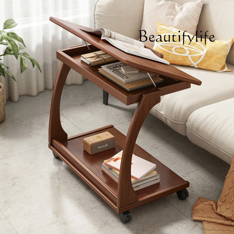 Wood Corner Tea Bedside C Shaped Sofa Bed Snack Coffee Side Table with Rolling Wheels for Small Spaces Living Room Bedroom
Wood Corner Tea Bedside C Shaped Sofa Bed Snack Coffee Side Table with Rolling Wheels for Small Spaces Living Room Bedroom