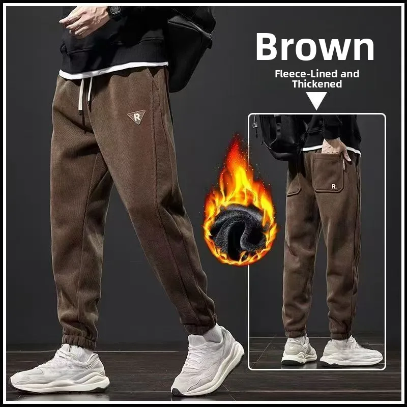 Мужские повседневные брюки на флисовой подкладке с манжетами, осенне-зимние, рабочие, пылезащитные, из полиэфирного волокна, со средней талией, свободного кроя, в стиле милитари
Мужские повседневные брюки на флисовой подкладке с манжетами, осенне-зимние, рабочие, пылезащитные, из полиэфирного волокна, со средней талией, свободного кроя, в стиле милитари