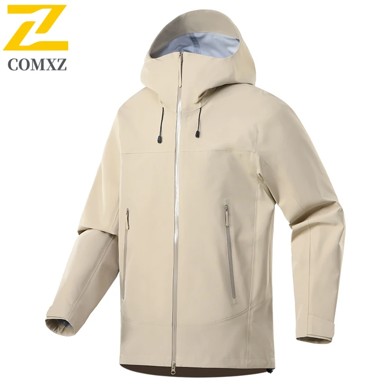 COMXZ Mens Hardshell Jacket 2025 Single Layer Fully Taped Waterproof Jackets Mountaineering Trekking Outdoor Lightweight Wear
COMXZ Mens Hardshell Jacket 2025 Single Layer Fully Taped Waterproof Jackets Mountaineering Trekking Outdoor Lightweight Wear