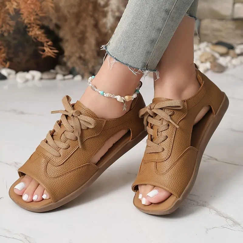 2026 New Women's Hollow Out Leather Sandals Retro Lace Up Open Toe Flat Casual Summer Walking Shoes Female
2026 New Women's Hollow Out Leather Sandals Retro Lace Up Open Toe Flat Casual Summer Walking Shoes Female