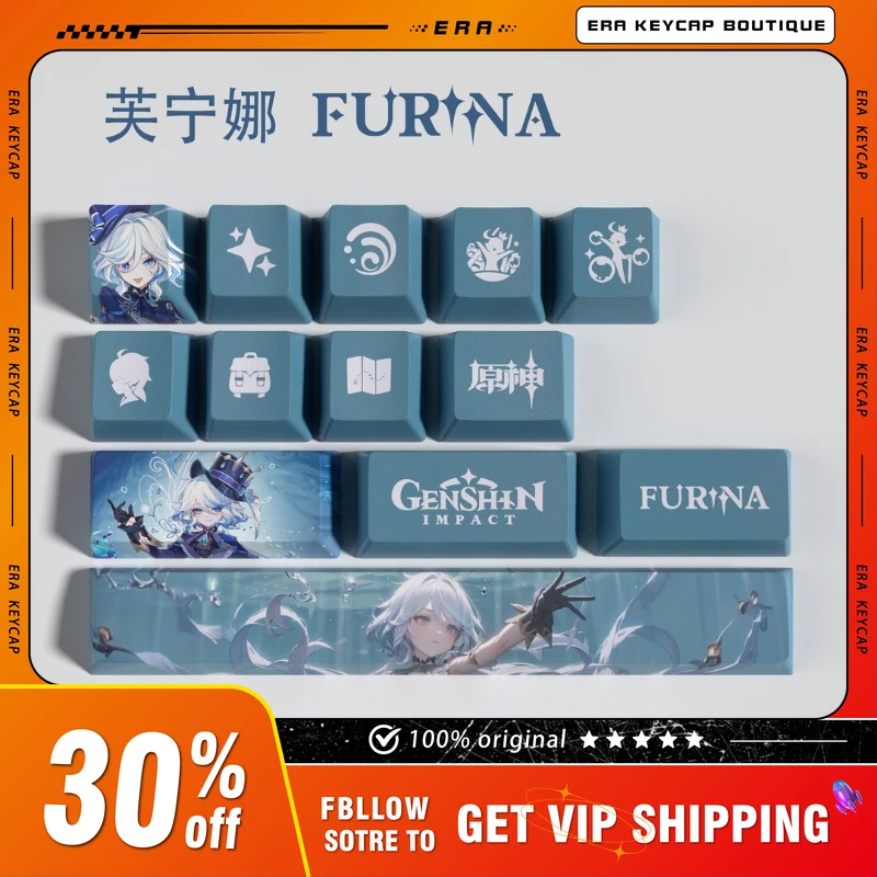 Era Genshin Impact Theme Keycap for Mechanical Keyboard OEM High Five-sided Sublimation 13-key Mini Set PBT Material Keycap Gift
Era Genshin Impact Theme Keycap for Mechanical Keyboard OEM High Five-sided Sublimation 13-key Mini Set PBT Material Keycap Gift