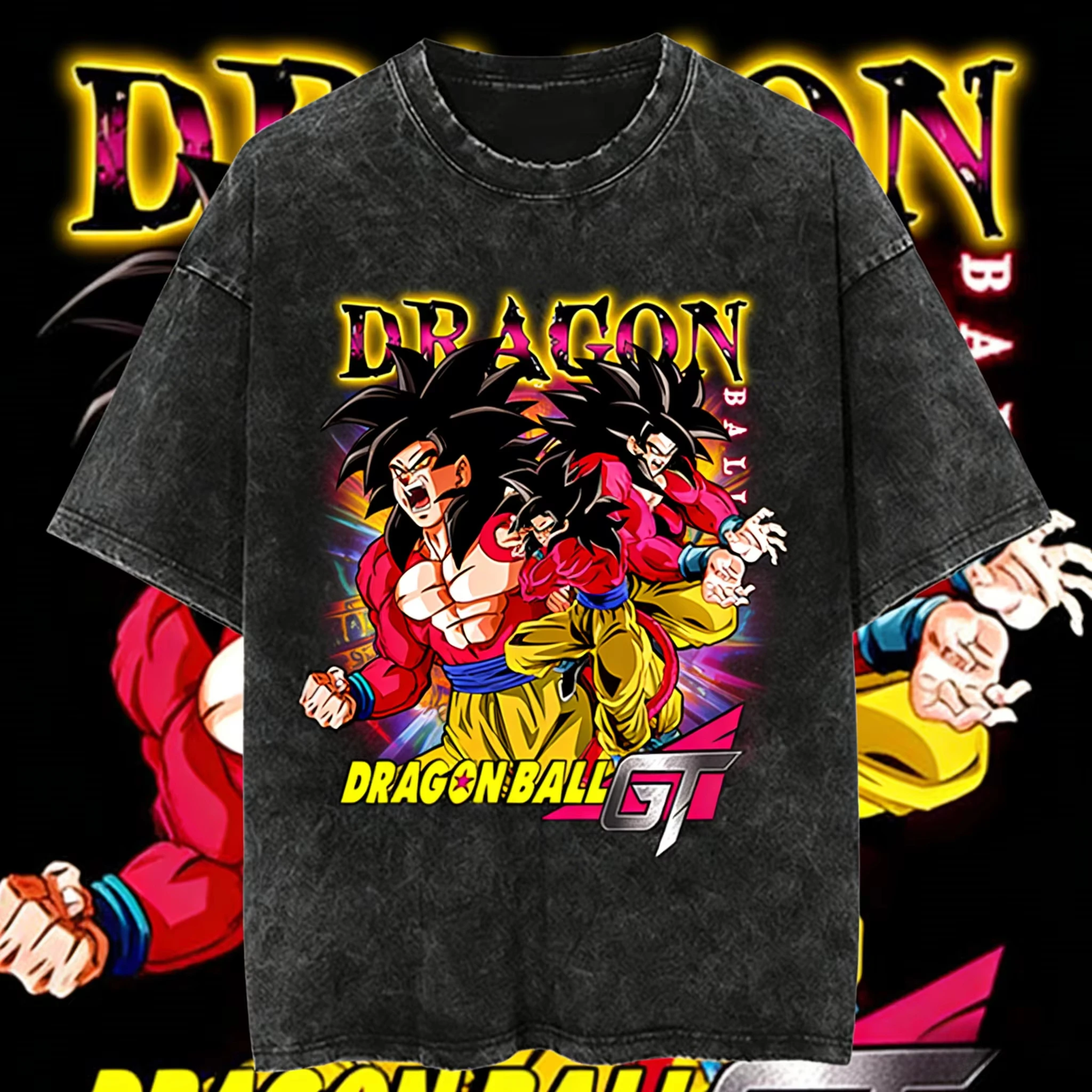 Dragon Ball GT 2026 Summer Oversized T-Shirt 100% Cotton Washed Vintage Super Saiyan 4 Goku Print Unisex Tee for Anime Fans
Dragon Ball GT 2026 Summer Oversized T-Shirt 100% Cotton Washed Vintage Super Saiyan 4 Goku Print Unisex Tee for Anime Fans