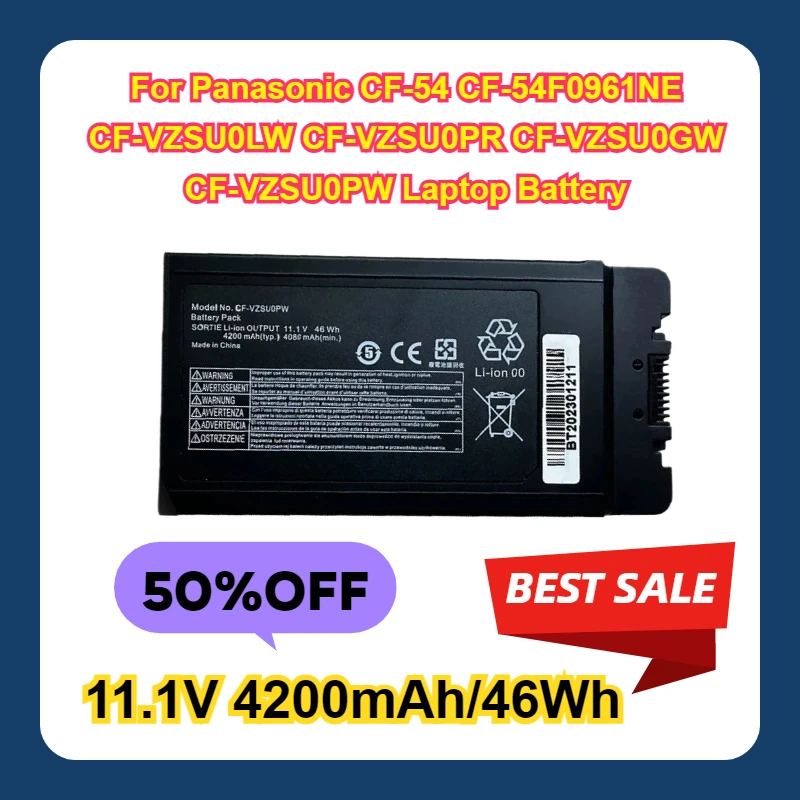11,1 В 4200 мАч/46 Втч для Panasonic CF-54 CF-54F0961NE CF-VZSU0LW CF-VZSU0PR CF-VZSU0GW CF-VZSU0PW Аккумулятор для ноутбука
11,1 В 4200 мАч/46 Втч для Panasonic CF-54 CF-54F0961NE CF-VZSU0LW CF-VZSU0PR CF-VZSU0GW CF-VZSU0PW Аккумулятор для ноутбука
