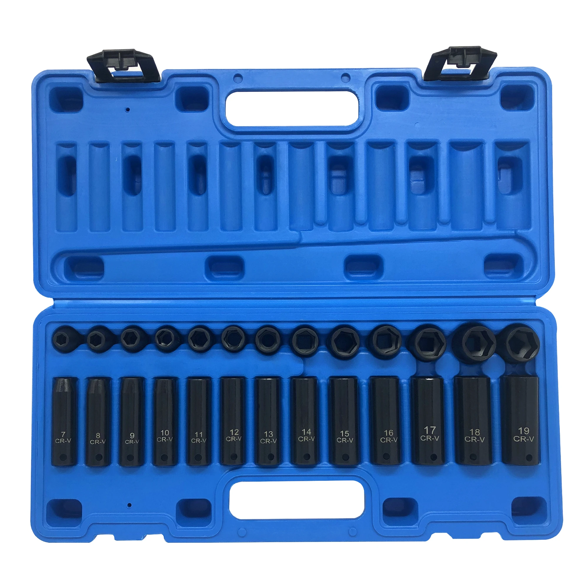 26Pcs 3/8" Drive Impact Socket Wrench Set CRV Deep Standard Hexs Socket Head 9~30mm Adapter Spanner Converter Electric Socket
26Pcs 3/8" Drive Impact Socket Wrench Set CRV Deep Standard Hexs Socket Head 9~30mm Adapter Spanner Converter Electric Socket