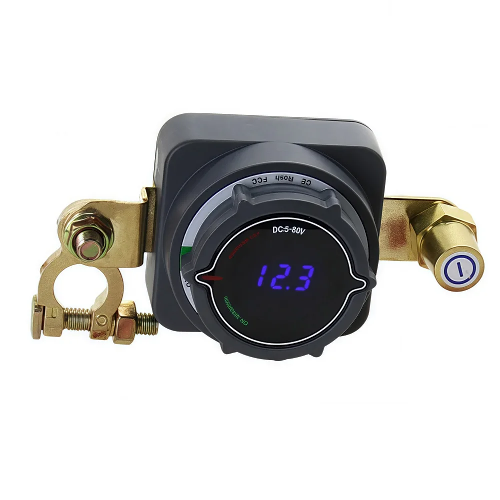 Battery Disconnect Switch with Clear Display for RVs and Yachts 300A Capacity Supports 12V 48V Vehicle Systems
Battery Disconnect Switch with Clear Display for RVs and Yachts 300A Capacity Supports 12V 48V Vehicle Systems