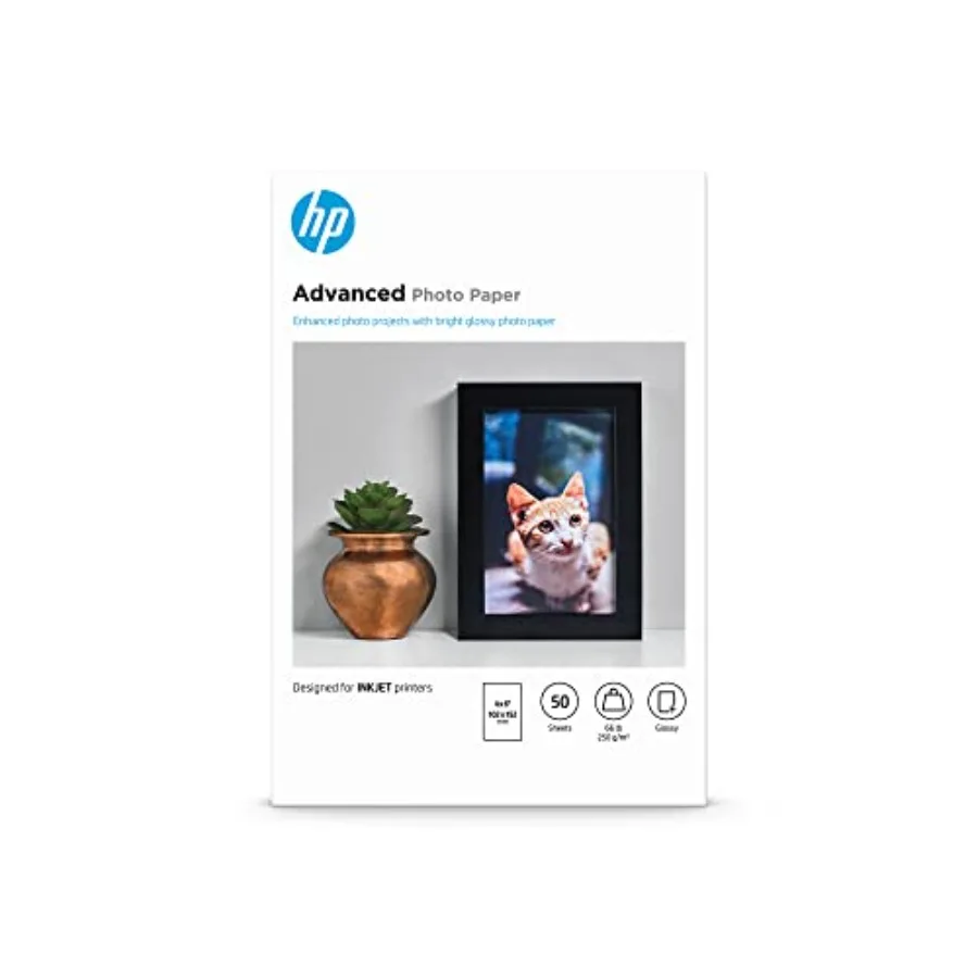 Advanced Photo Paper, Glossy, 4x6 in, 50 sheets F4T22A
Advanced Photo Paper, Glossy, 4x6 in, 50 sheets F4T22A