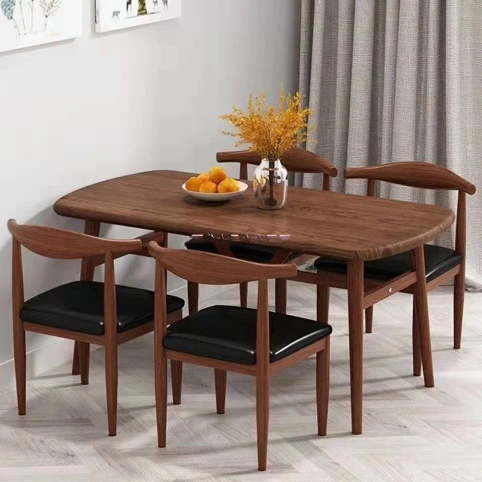 Dining table and chair combination small apartment household modern simple dining table and chair eating table
Dining table and chair combination small apartment household modern simple dining table and chair eating table
