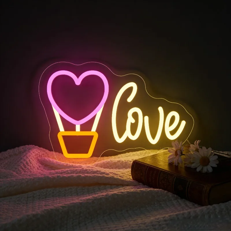 Love Hot Air Balloon LED Dimmable Neon Lamp Romantic Wall Art for Wedding Venue Valentines Space Bedroom Bridal Decor USB Power
Love Hot Air Balloon LED Dimmable Neon Lamp Romantic Wall Art for Wedding Venue Valentines Space Bedroom Bridal Decor USB Power