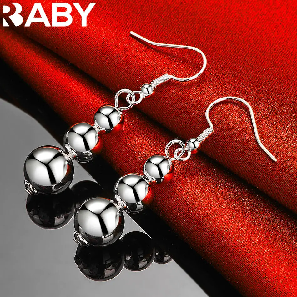 URBABY 925 Sterling Silver Multi Round Bead Drop Earrings For Women Jewelry Fashion Elegant Engagement Wedding Accessories
URBABY 925 Sterling Silver Multi Round Bead Drop Earrings For Women Jewelry Fashion Elegant Engagement Wedding Accessories