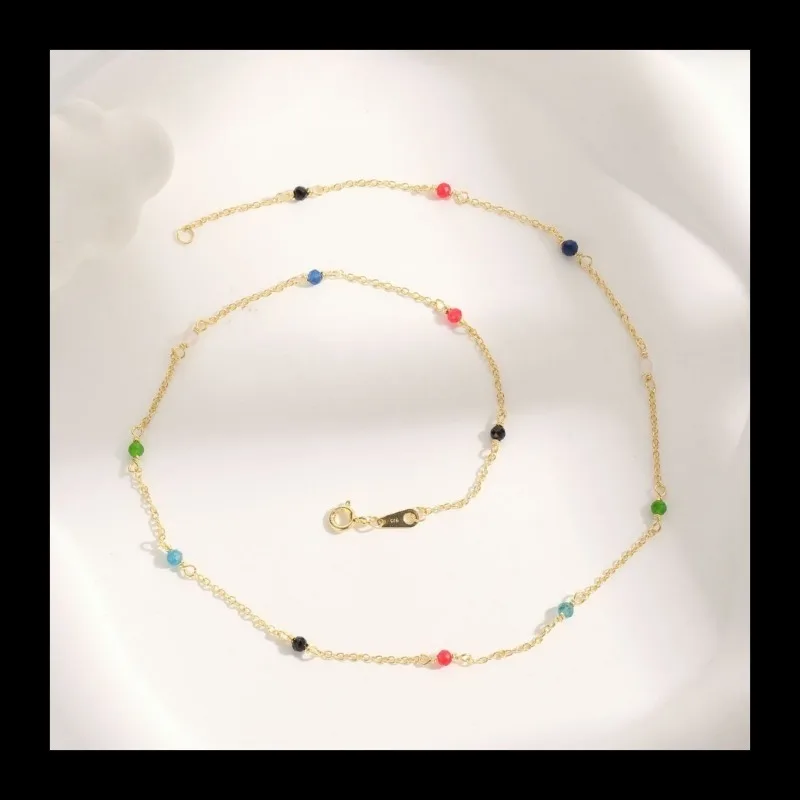 S925 multi-precious stones, alternate arrangement, temperament, light luxury, women's gold necklace, collarbone chain, girlfrien
S925 multi-precious stones, alternate arrangement, temperament, light luxury, women's gold necklace, collarbone chain, girlfrien