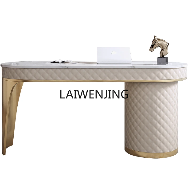 MJY light luxury rock slab desk back study office stainless steel high-end desk chair writing desk
MJY light luxury rock slab desk back study office stainless steel high-end desk chair writing desk