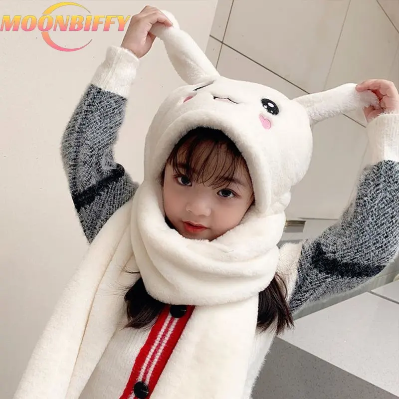 New Winter Warm Scarf Gloves Hat Set with Movable Rabbit Ears Faux Fur Cartoon Lovely Parent-child Accessories Cap
New Winter Warm Scarf Gloves Hat Set with Movable Rabbit Ears Faux Fur Cartoon Lovely Parent-child Accessories Cap