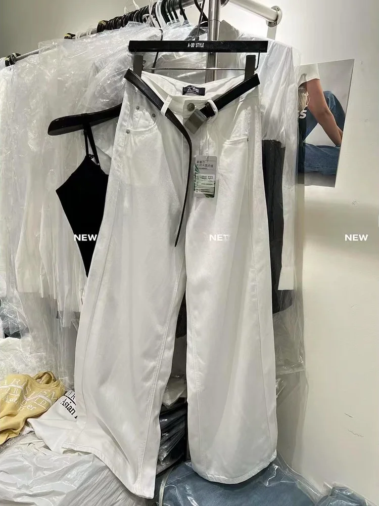 Прямые джинсы с высокой талией, широкие брюки, женские повседневные длинные брюки, модные универсальные утягивающие джинсы, ранняя осень...
Прямые джинсы с высокой талией, широкие брюки, женские повседневные длинные брюки, модные универсальные утягивающие джинсы, ранняя осень...