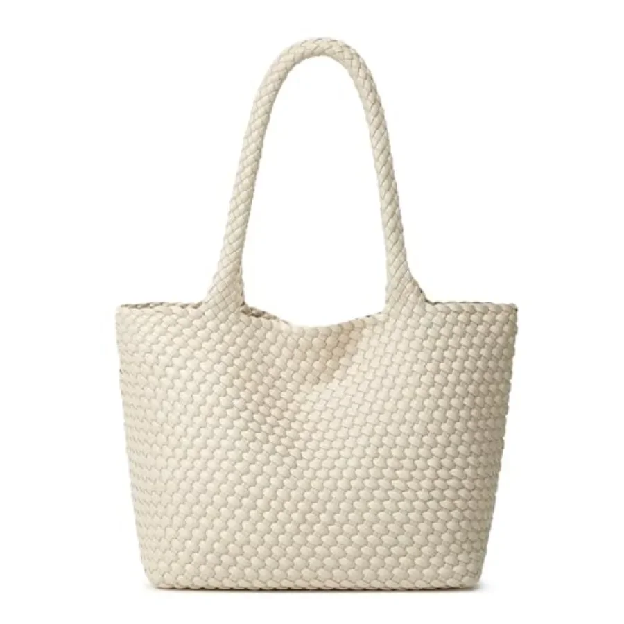 BOYATU Woven Tote Bag for Women: Vegan Leather Purse with 1 Zipper Clutch - Handwoven Tote for Travel Vacation Beach Weekend
BOYATU Woven Tote Bag for Women: Vegan Leather Purse with 1 Zipper Clutch - Handwoven Tote for Travel Vacation Beach Weekend