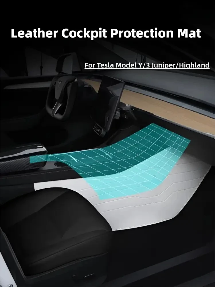 For tesla model y Juniper accessorie interior decoration ptotect pads model 3Highland White Leather mats 2pcs Cockpit 2 sides
For tesla model y Juniper accessorie interior decoration ptotect pads model 3Highland White Leather mats 2pcs Cockpit 2 sides