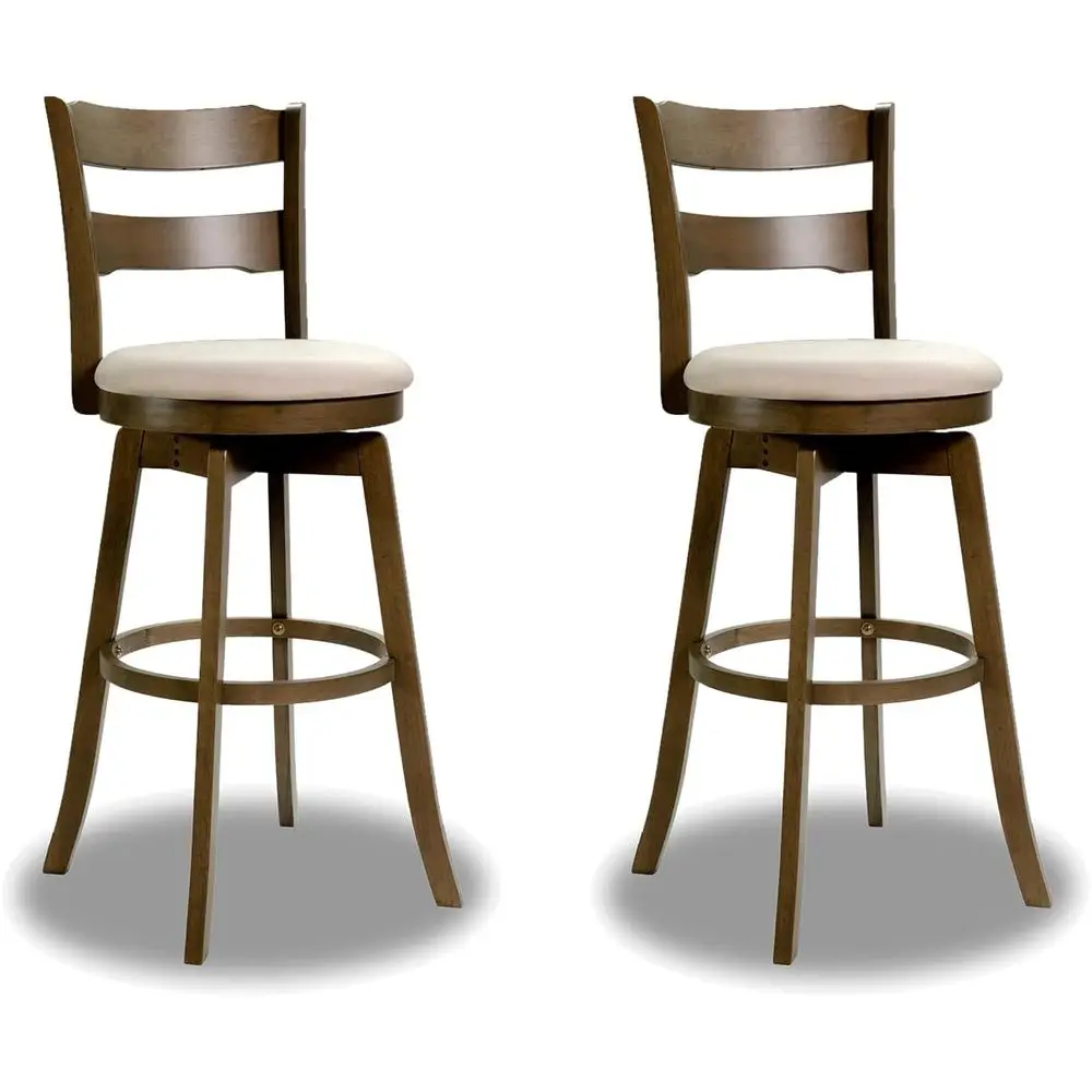 Pair of 30.5 High-Back Swivel Bar Stools with Fabric Seat for Kitchen Island, Dining, and Pub
Pair of 30.5 High-Back Swivel Bar Stools with Fabric Seat for Kitchen Island, Dining, and Pub