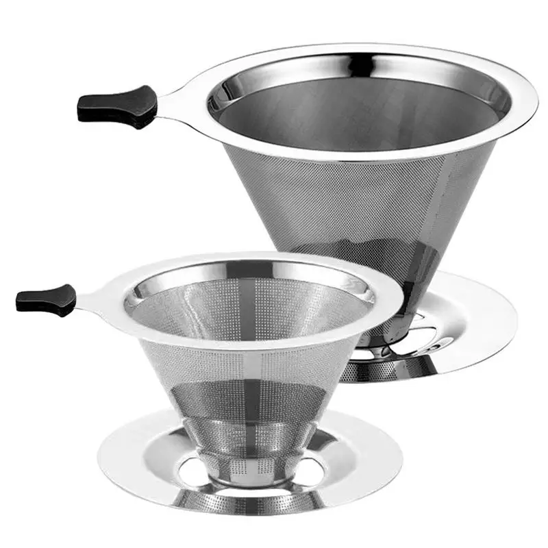 Stainless Steel Coffee Filter Paperless Mesh Cone Coffee Filter Drip Filter Manual Coffee Pot Kitchen Tools for Kitchen Cafe
Stainless Steel Coffee Filter Paperless Mesh Cone Coffee Filter Drip Filter Manual Coffee Pot Kitchen Tools for Kitchen Cafe