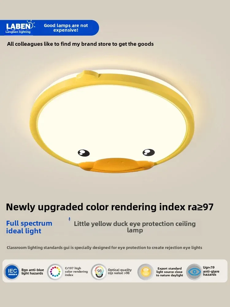 Children's room ceiling light cartoon yellow duck boy girl bedroom light modern, simple, warm princess room lighting
Children's room ceiling light cartoon yellow duck boy girl bedroom light modern, simple, warm princess room lighting