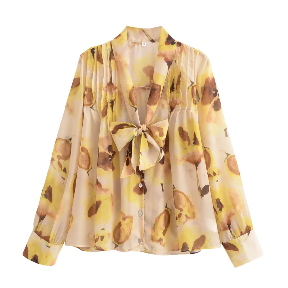 Женский свободный топ с вышивкой, круглый вырез, длинный рукав, галстук-бабочка на пуговицах, шифон с принтом, весна/лето, новый стиль, темперамент
Женский свободный топ с вышивкой, круглый вырез, длинный рукав, галстук-бабочка на пуговицах, шифон с принтом, весна/лето, новый стиль, темперамент