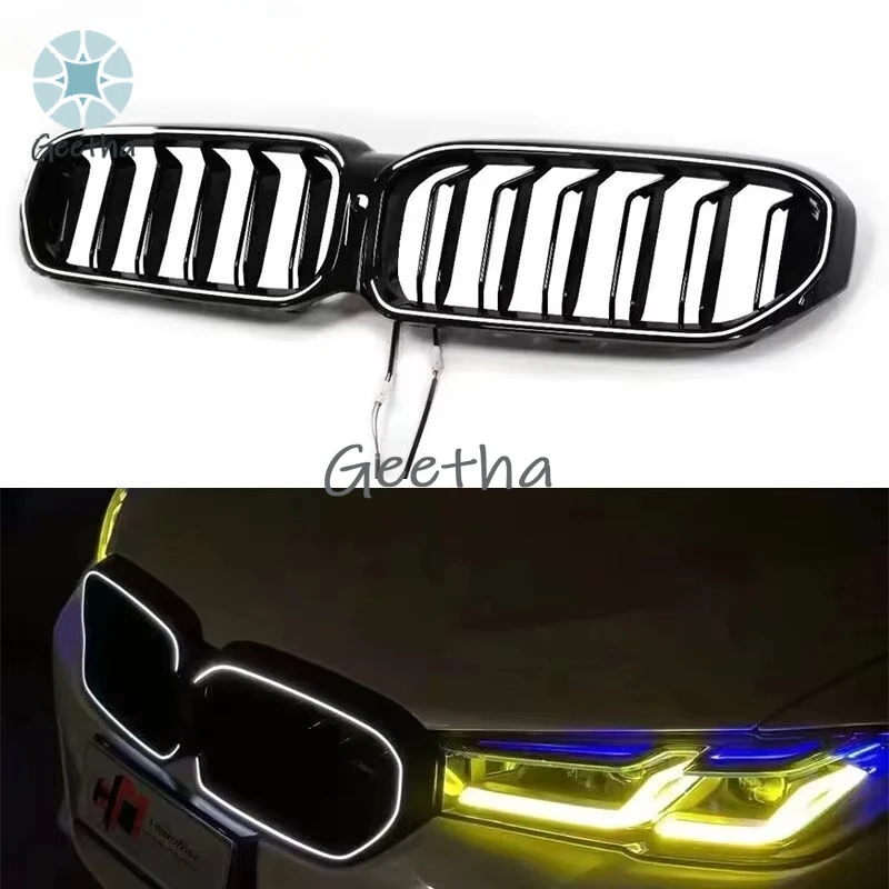 Для BMW 5 серии G30 2021-2023 LCI 520 530 540 535 M спортивные гоночные решетки светодиодный светильник светящаяся решетка несколько стилей комплект кузова
Для BMW 5 серии G30 2021-2023 LCI 520 530 540 535 M спортивные гоночные решетки светодиодный светильник светящаяся решетка несколько стилей комплект кузова