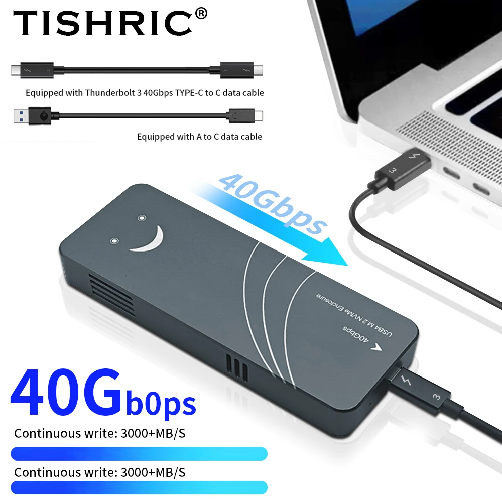 Корпус TISHRIC USB4/TB4 M.2 NVMe — 40 Гбит/с с охлаждающим вентилятором | 2280 B+M Key SSD Поддержка до 4 ТБ USB-C Совместимость с 3,2/4.0 TB3/4
Корпус TISHRIC USB4/TB4 M.2 NVMe — 40 Гбит/с с охлаждающим вентилятором | 2280 B+M Key SSD Поддержка до 4 ТБ USB-C Совместимость с 3,2/4.0 TB3/4