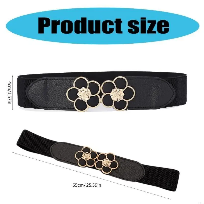 B95F Girl Elastic Belt Grunge Waist Belt Trendy Stylish Flower Corset for Jeans Dress
B95F Girl Elastic Belt Grunge Waist Belt Trendy Stylish Flower Corset for Jeans Dress