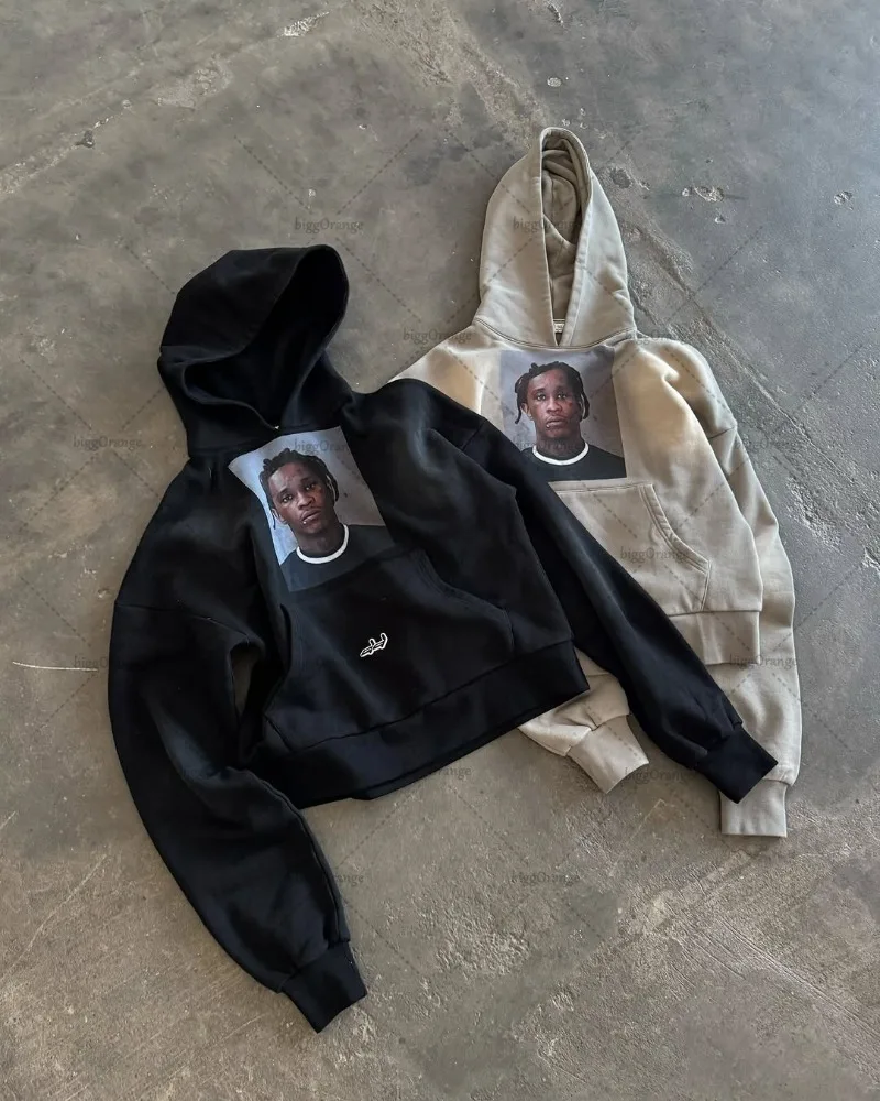 Hip-hop High Street Trendy Brand Streetwear American Retro Punk Harajuku Oversized Sweatshirt Men Personality Goth Casual Hoodie
Hip-hop High Street Trendy Brand Streetwear American Retro Punk Harajuku Oversized Sweatshirt Men Personality Goth Casual Hoodie