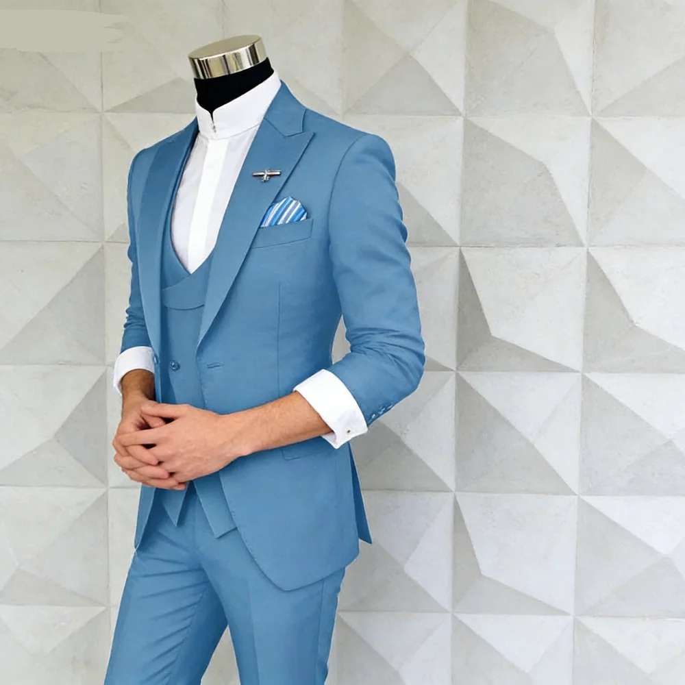 Bonito мужской трехсекционный терно уникальный пиджак с грудью, повседневный повседневный модный приталенный деловой костюм для свадебной церемонии
Bonito мужской трехсекционный терно уникальный пиджак с грудью, повседневный повседневный модный приталенный деловой костюм для свадебной церемонии