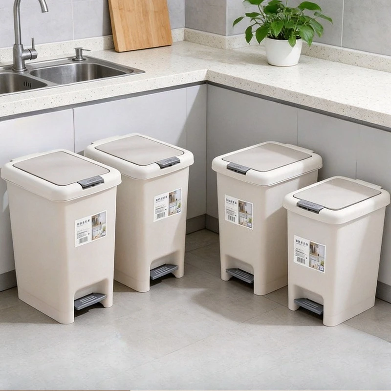 Foot Pedal Trash Can with Lid, Large Capacity Kitchen Waste Bin, Thickened Drop-Proof Sturdy Durable for Bathroom Living Room
Foot Pedal Trash Can with Lid, Large Capacity Kitchen Waste Bin, Thickened Drop-Proof Sturdy Durable for Bathroom Living Room