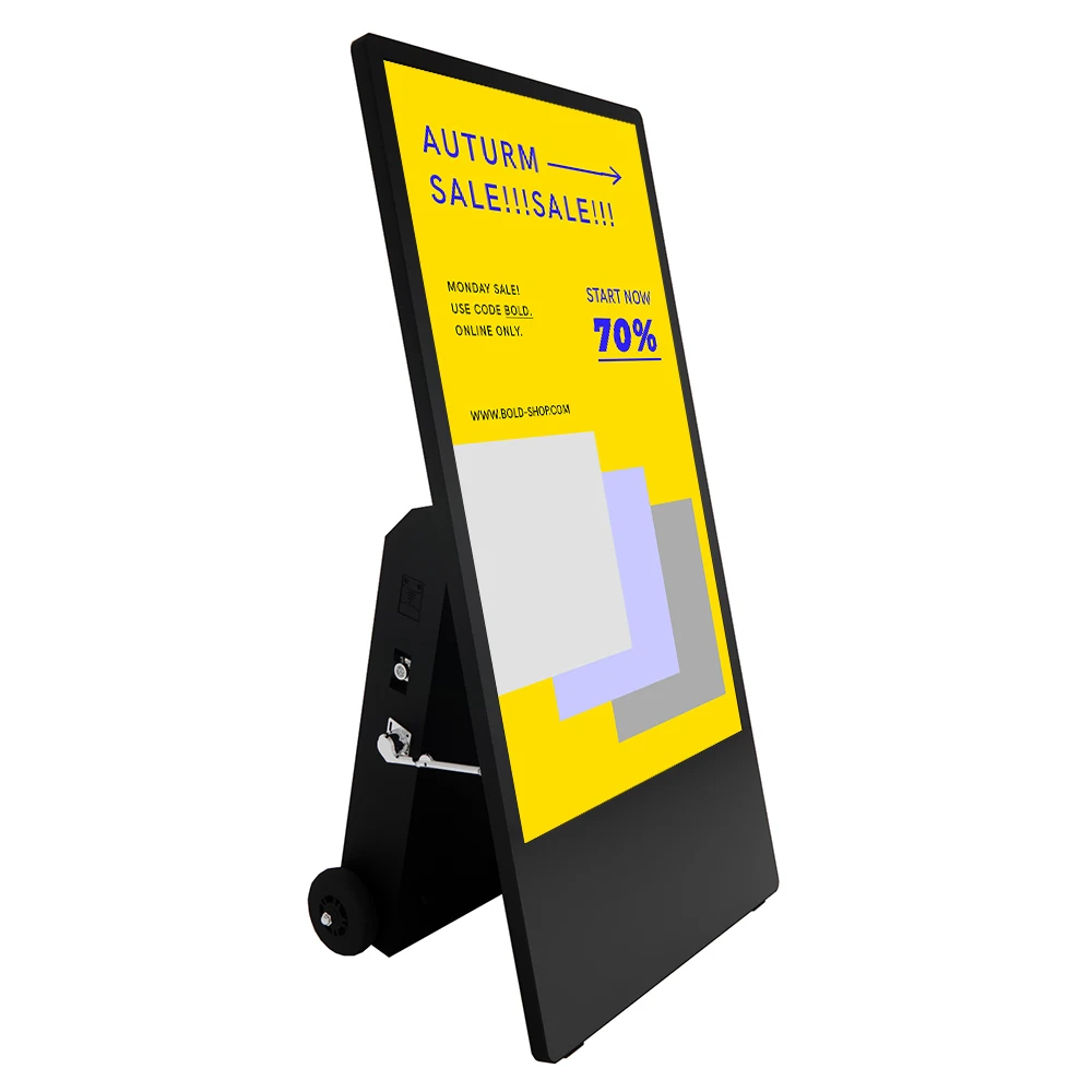 43 Inch 55 Inch Outdoor LCD Portable Kiosk 1500 Nits Outdoor Built In Battery Portable Advertising Display
43 Inch 55 Inch Outdoor LCD Portable Kiosk 1500 Nits Outdoor Built In Battery Portable Advertising Display